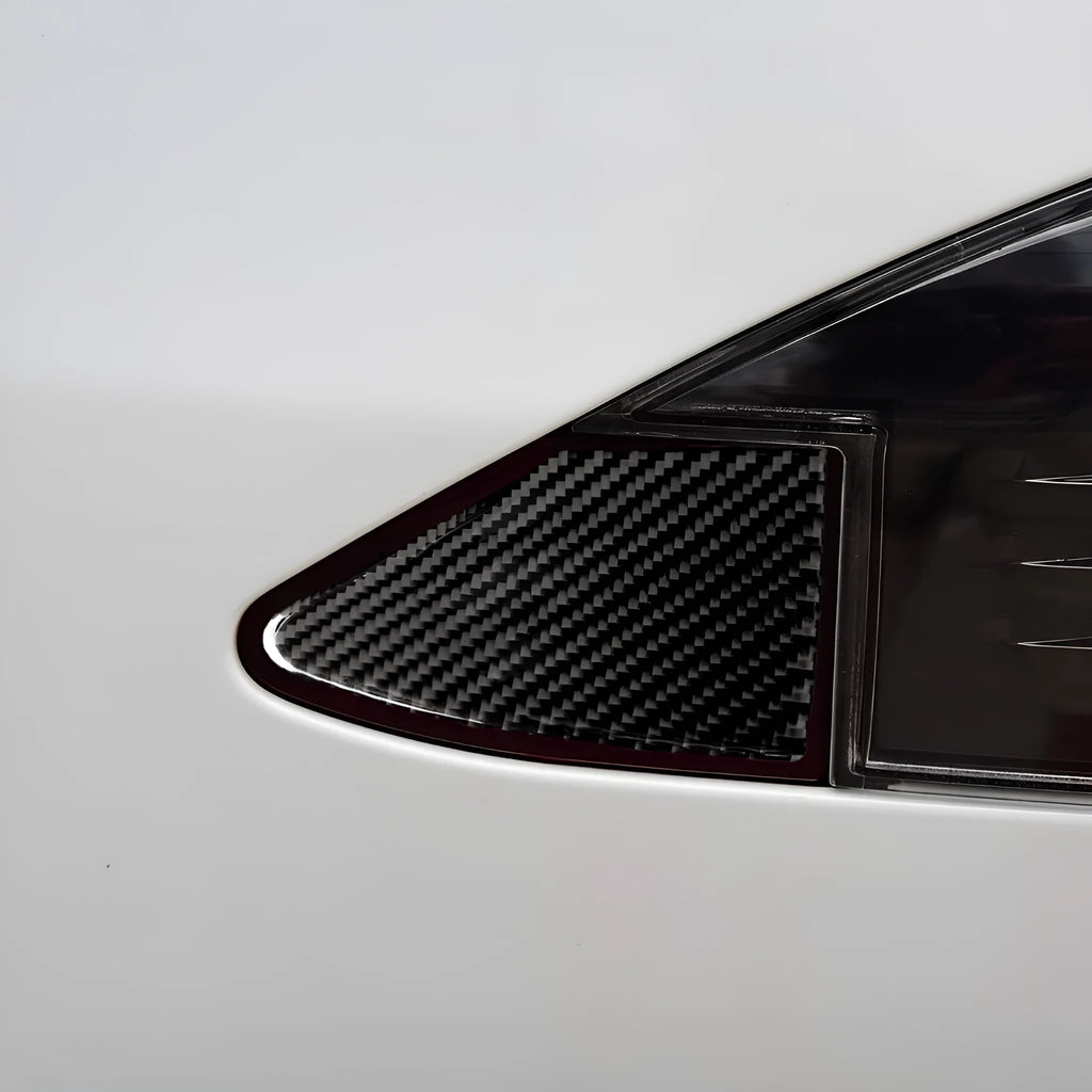 Carbon fibre car USB charging port panel sticker with 3M adhesive backing