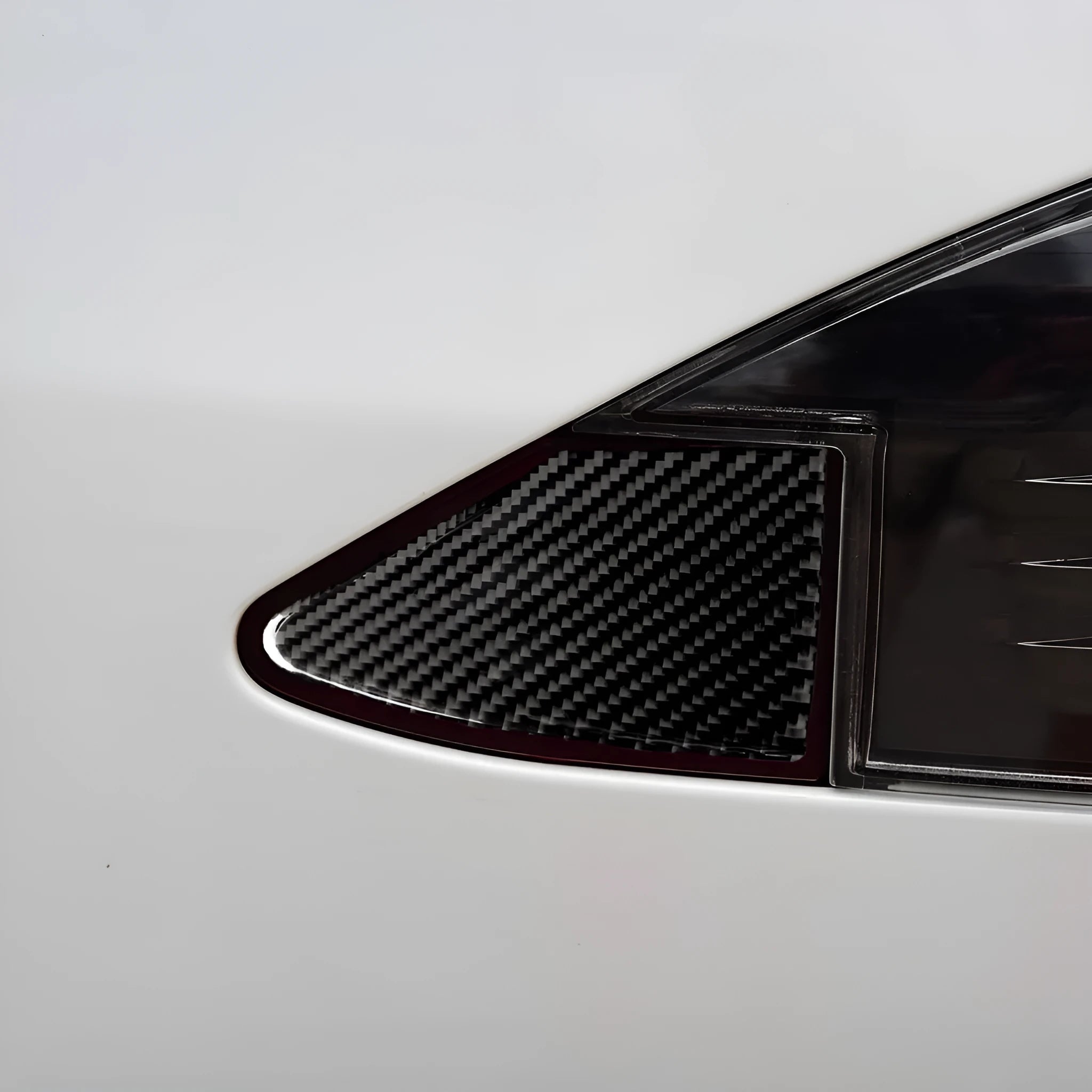 Carbon fibre car USB charging port panel sticker with 3M adhesive backing