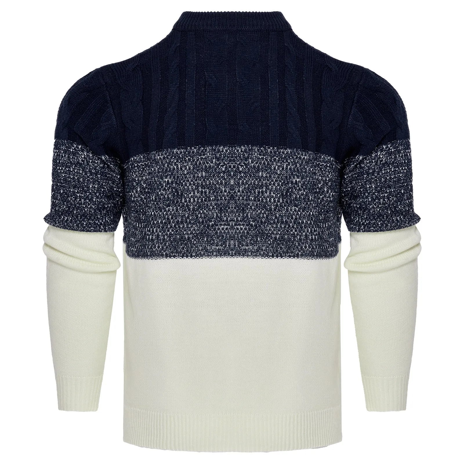 Men's knitted pullover sweater in various sizes for winter wear