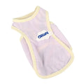 Grass green polyester cat vest with anti-lint summer design