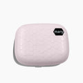 Automatic ultrasonic cleaning machine for invisible glasses in pearl white, blue, or pink colours