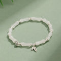 Green aventurine bamboo strawberry crystal bracelet with electroplated finish, multicolour stone beads, women's sweet style