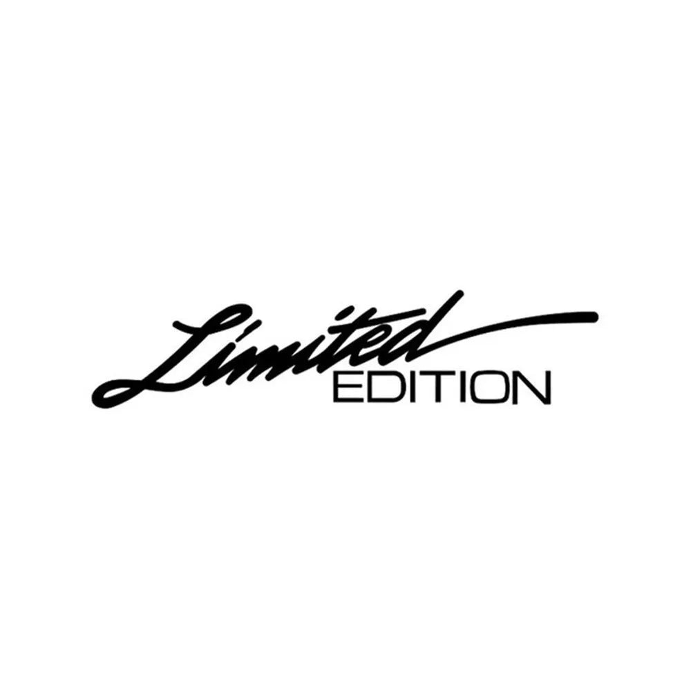 Reflective British bumper sticker showing 16cm by 3.8cm size in black, white, and colourful options