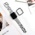 Printed silicone replacement strap for Apple Watch with multiple size options
