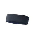 Widened elastic sports sweat band in black, blue, red, rose red, and sky blue colours.