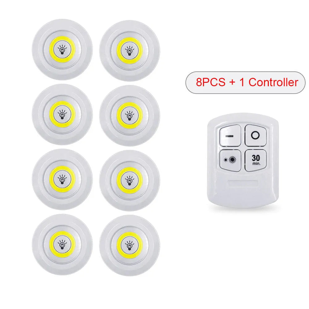 Dimmable LED light box set with remote control, three night lights, 5W cold warm white