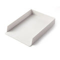 White PP plastic A4 document storage box with drawer style, three size options: small, medium and large