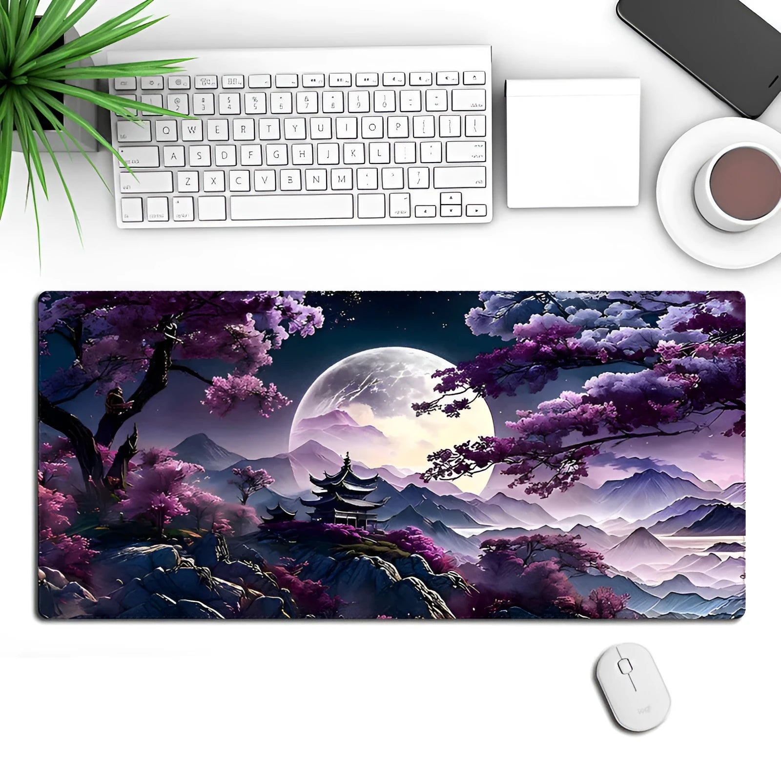 900x400mm game e-sports mouse pad with precision lock edge and 05 pattern on non-slip rubber cloth