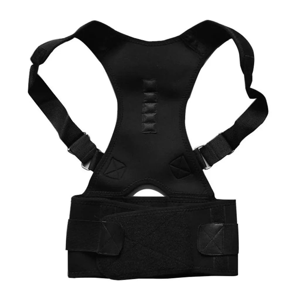 Kyphotone back posture corrector shoulder straight strap black waist support belt