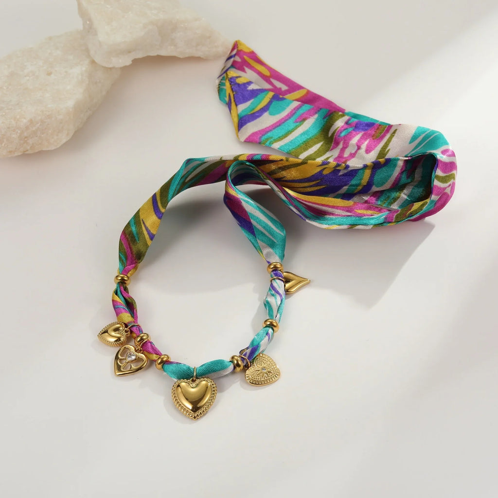 18K gold plated geometric chain jewellery set with adjustable 41-50cm necklace