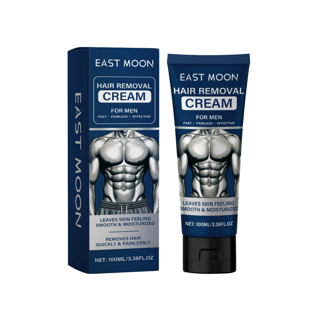 Men's hair removal cream 100ml container for beard armpit hand leg hair depilation
