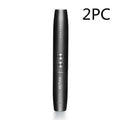 WT09 portable spy gadget detector with antenna, pen-style black body, and signal strength LED indicators on a table