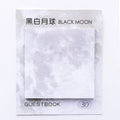 Square planet-themed sticky note pad with oil painting designs of Earth, Mars, and moons