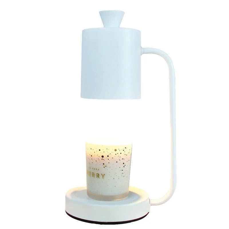 White European-style aromatherapy lamp with metal base and dimmer switch on a 1.5m wire.