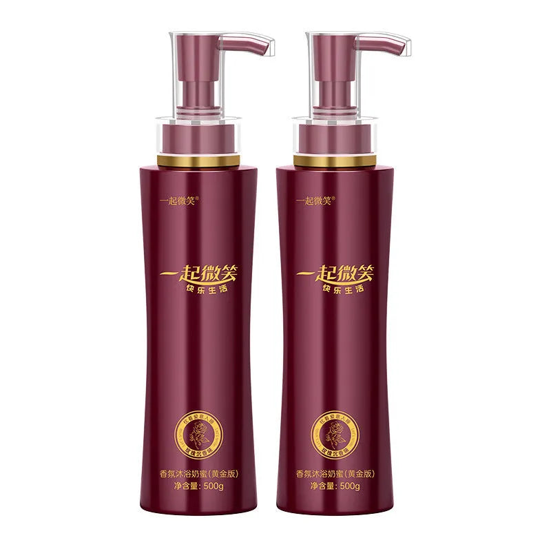 Fragrance Milk Honey Gold Edition shower gel lotion 500g bottle for women moisturising and deep cleaning
