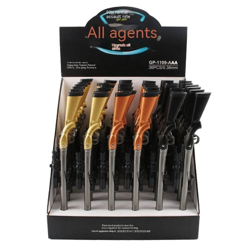 98K sniper rifle design gel pen with 0.5mm fine point and plastic construction