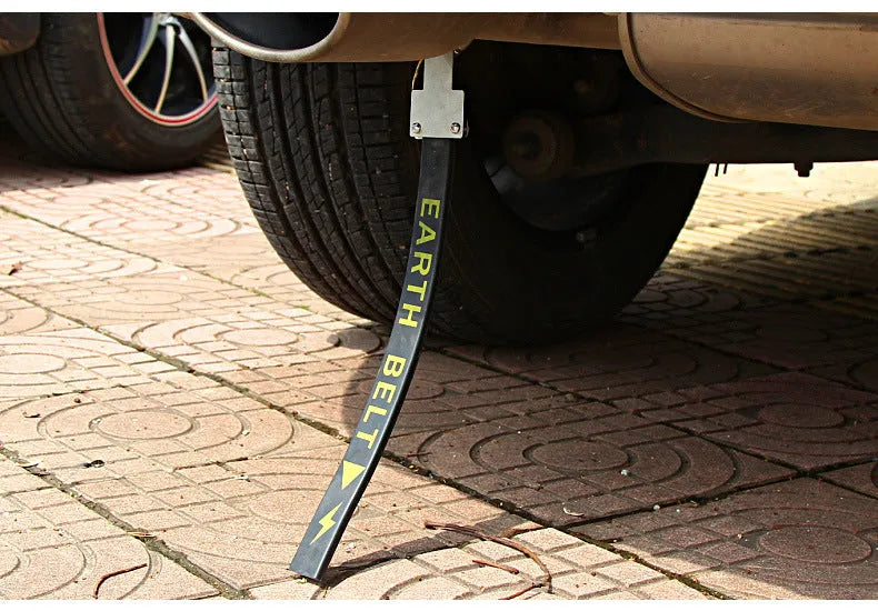 Black car electrostatic belt grounding chain with 370mm length for vehicle static discharge