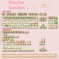 Mu Xia Garden summer garden theme mechanical keyboard keycaps sublimation printed full set
