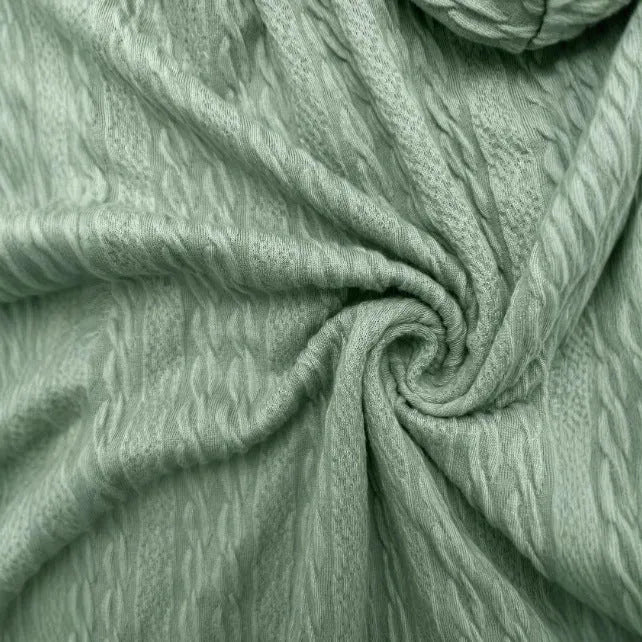 Green women's hooded zip-front sweater coat with loose fit and long sleeves.