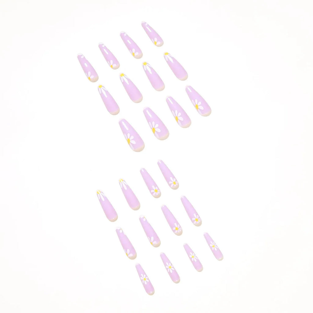 False nail pastoral style cross mirror finish 24 pieces JP1150