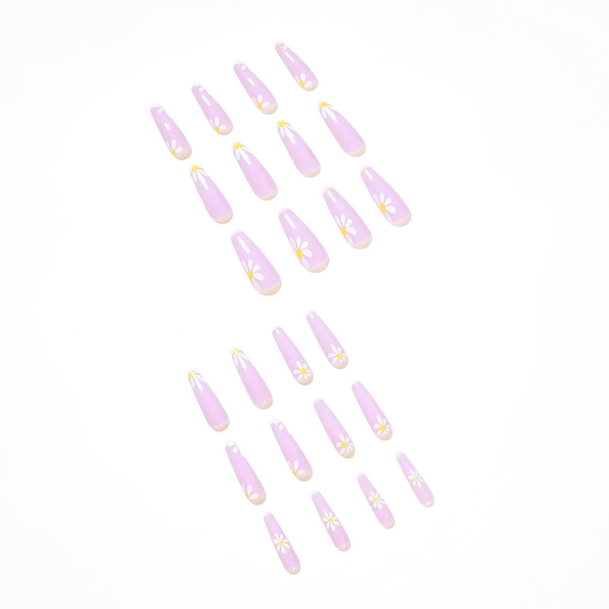 False nail pastoral style cross mirror finish 24 pieces JP1150