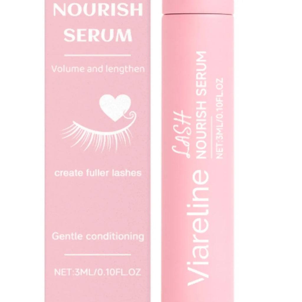 Eyelash nourishing liquid 3ml serum with peptide and vitamin E in small bottle