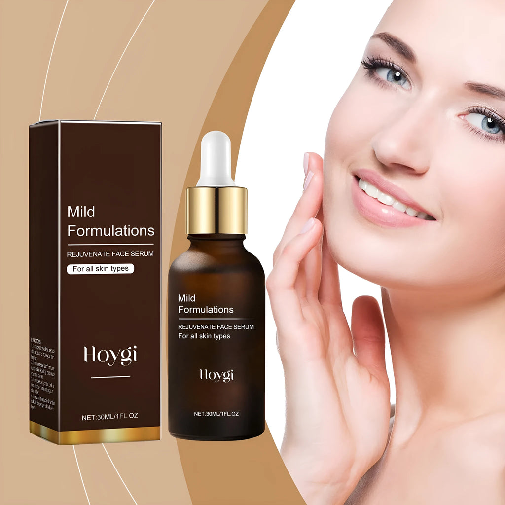 30ml facial essence in glass bottle with hyaluronic acid and arbutin for skin hydration