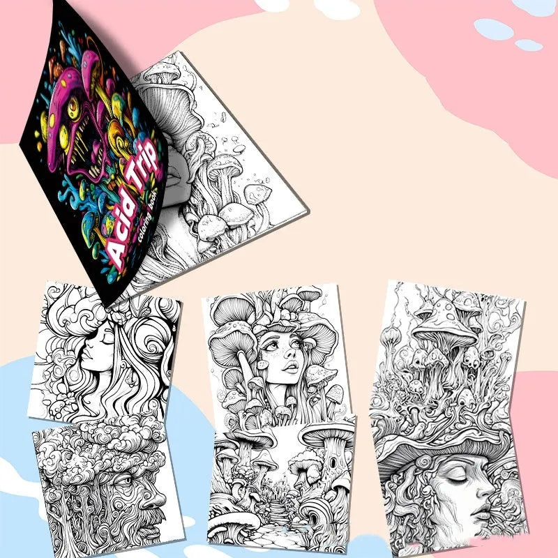 A5 landscape painting book in acid tour colour, 200mm wide paper drawing book