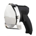 Black electric meat cleaver appliance with 80W motor and EU plug for cutting meat products.