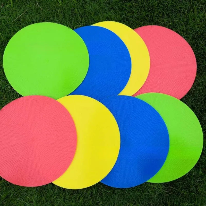 TPE football training target disc flat marker 23cm diameter in multiple colours