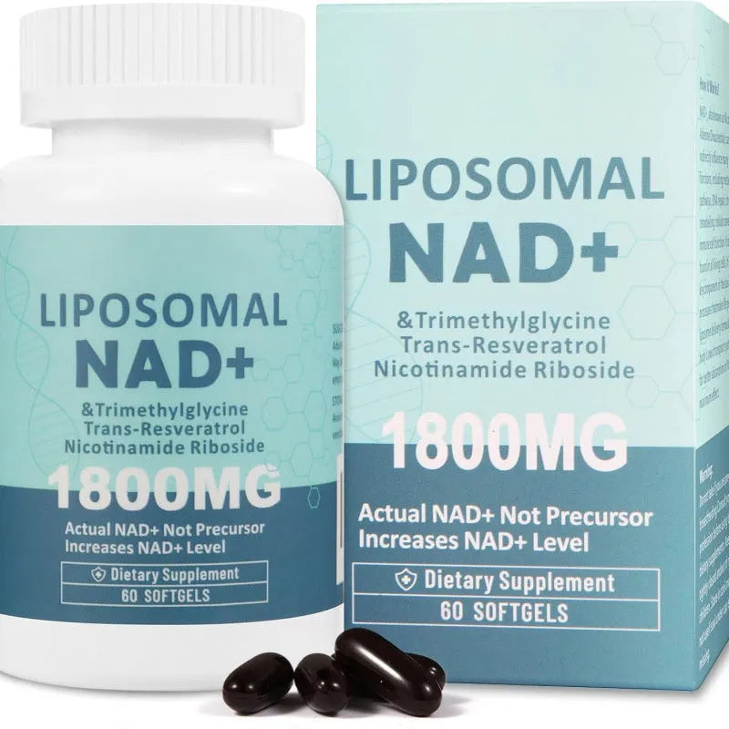 Bottle of Nicotinamide Mononucleotide capsules available in 60 or 120 piece counts with 24 month shelf life