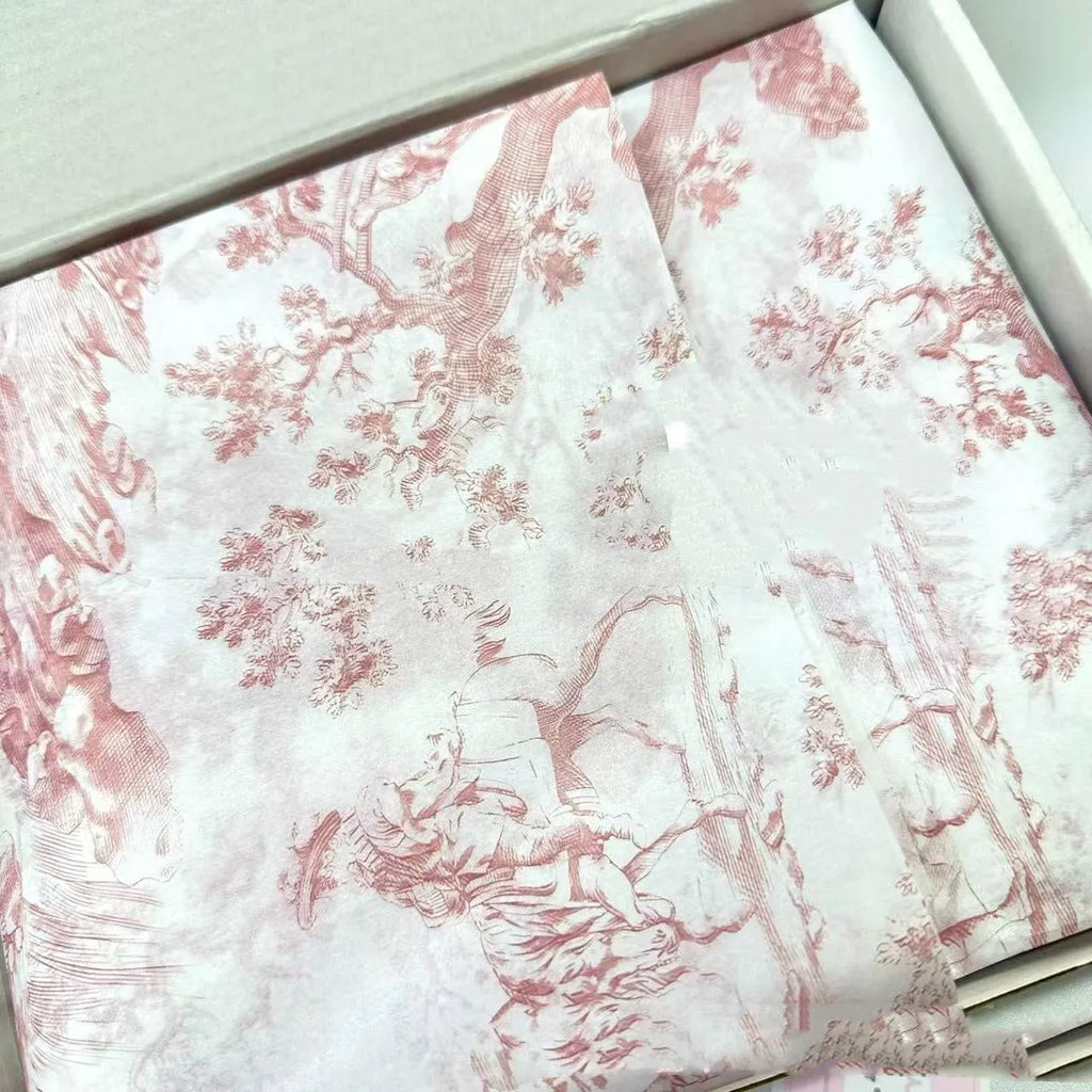 French mg tissue paper in pink purple and green purple colours, 50x70cm retro decorative gift wrap