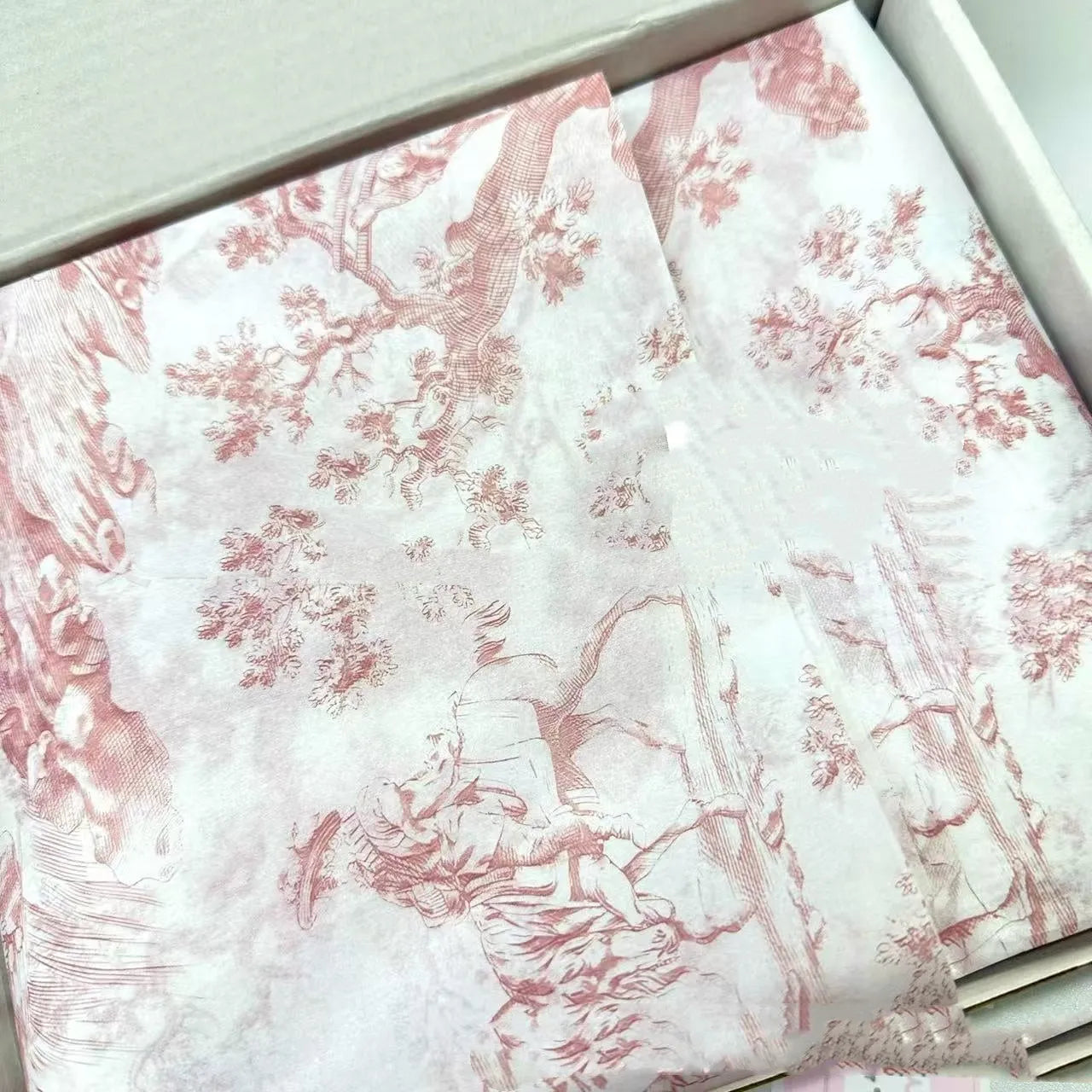 French mg tissue paper in pink purple and green purple colours, 50x70cm retro decorative gift wrap