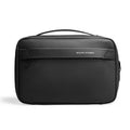 Men's portable toiletries storage bag with wet dry separation compartments in Oxford cloth