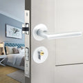 Aluminium alloy split magnetic door lock handle for timber doors with multiple style options