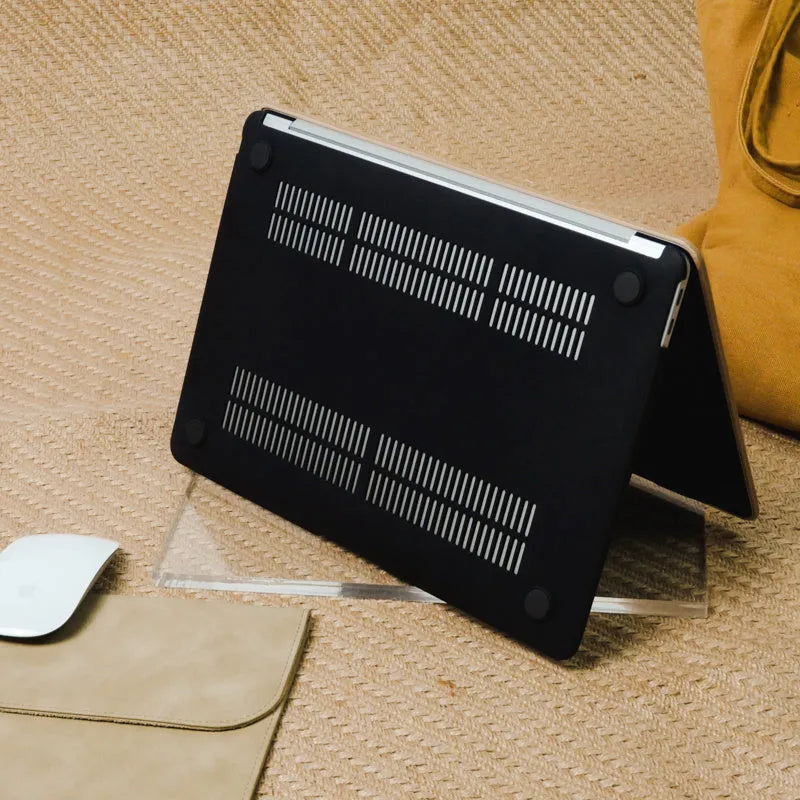 Cocoa brown suede laptop sleeve for MacBook models A1278 A1466 A2338 A2442 A2485