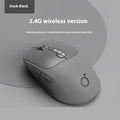 Mute wireless Bluetooth mouse in Matcha Green colour on office desk