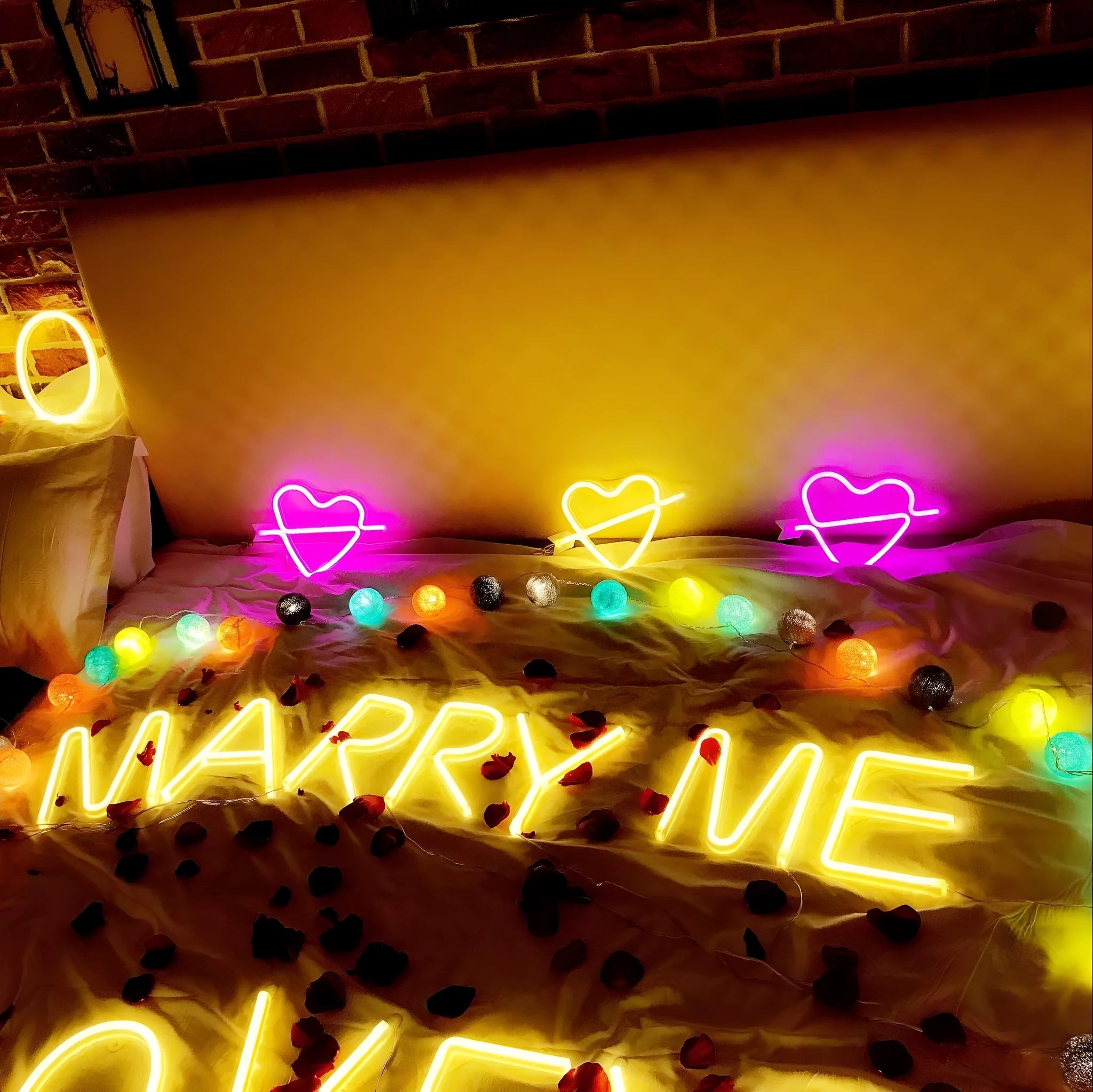 LED English letter light plastic night light with switch control in style A