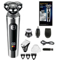 Digital USB rechargeable beard scraper with LED display and washable design