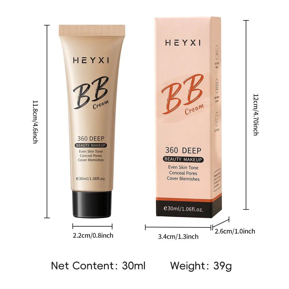 Waterproof sweat-proof BB cream in four colour shades for general skin types