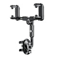 Car rearview mirror bracket ABS universal phone holder with clip-on and folding rod style