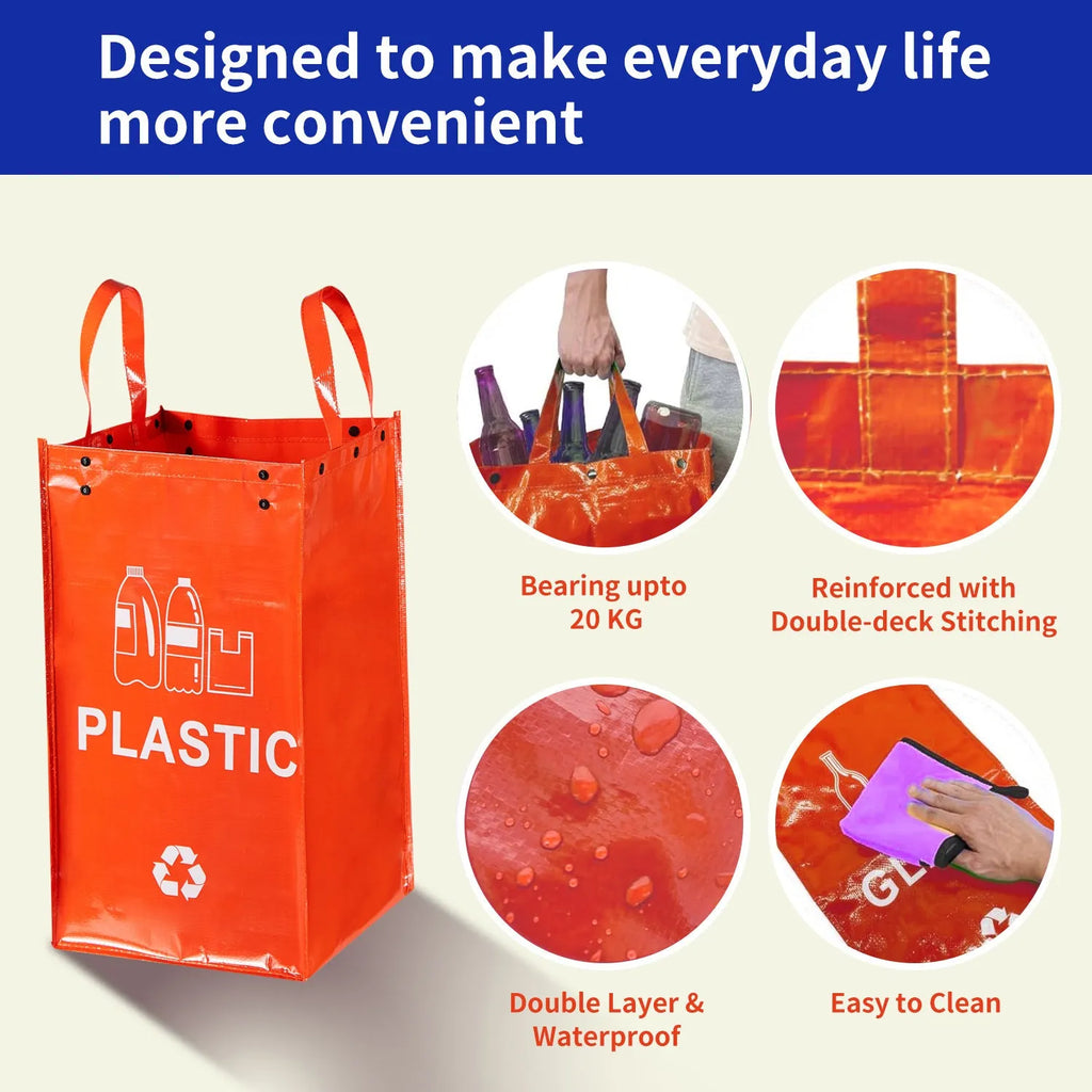 40-litre waterproof garbage bag in multiple colour options for waste segregation