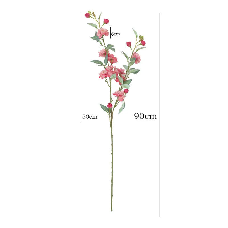 Raw silk simulation fake camellia artificial flower in Autumn Pink colour for home decoration