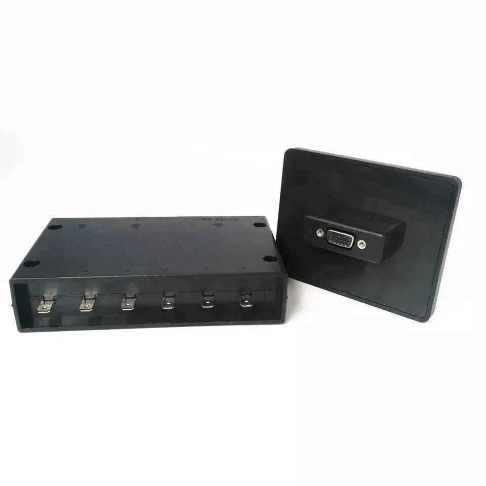 Wrangler 6-way touch switch panel black with blue and white LED indicators for car boat bus modification
