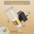 LED wall-mounted sensor lamp with geometric stereo design, warm white 3000K light, Australian plug, modern simple style