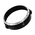 Black CNC aluminium headlight cover for BMW R nineT Scrambler motorcycle