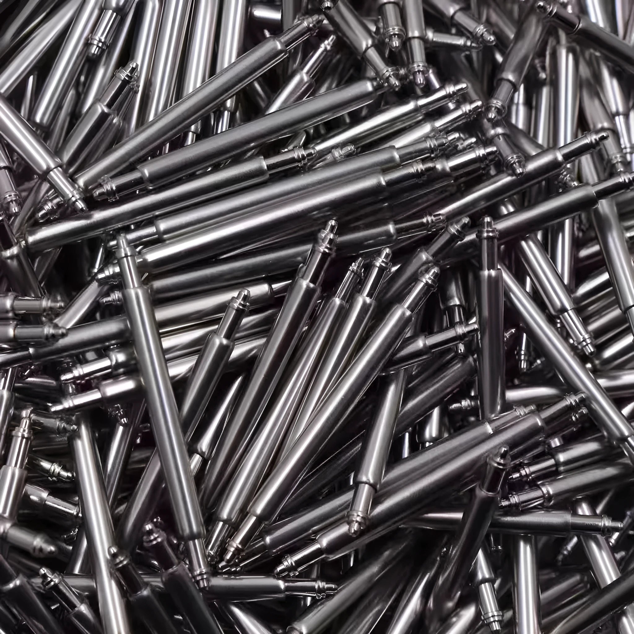 Watch spring bars or auricular needle spring shafts in sizes 21mm to 26mm for watch repair.