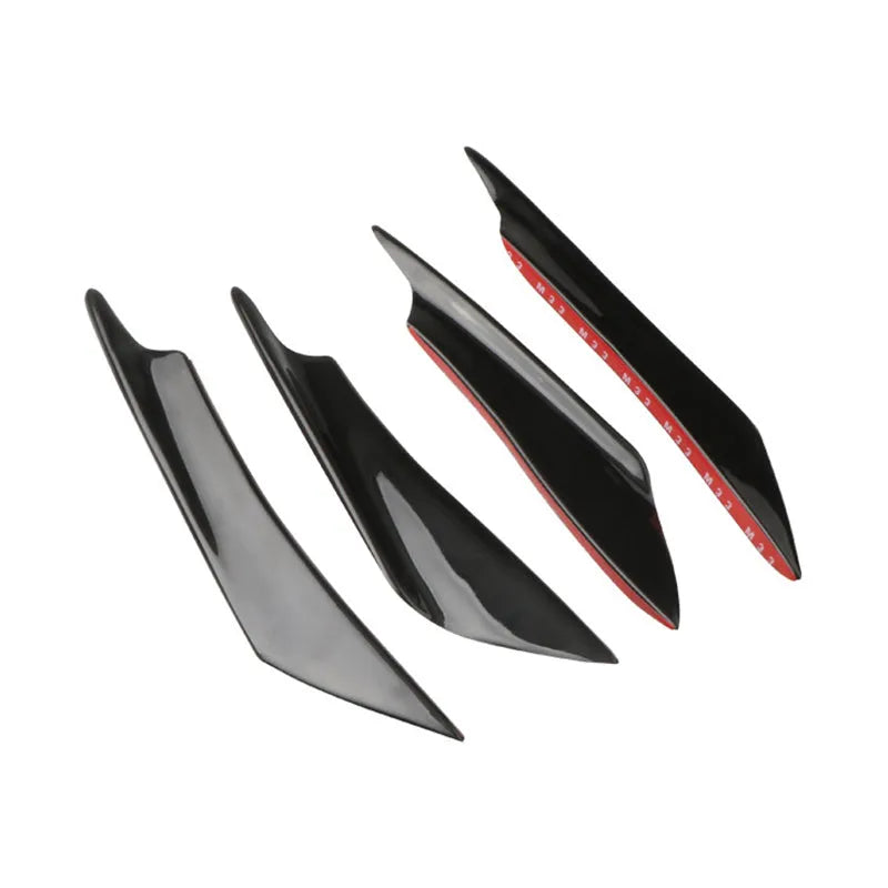 Carbon fibre pattern bumper blade air knife kit for automotive installation
