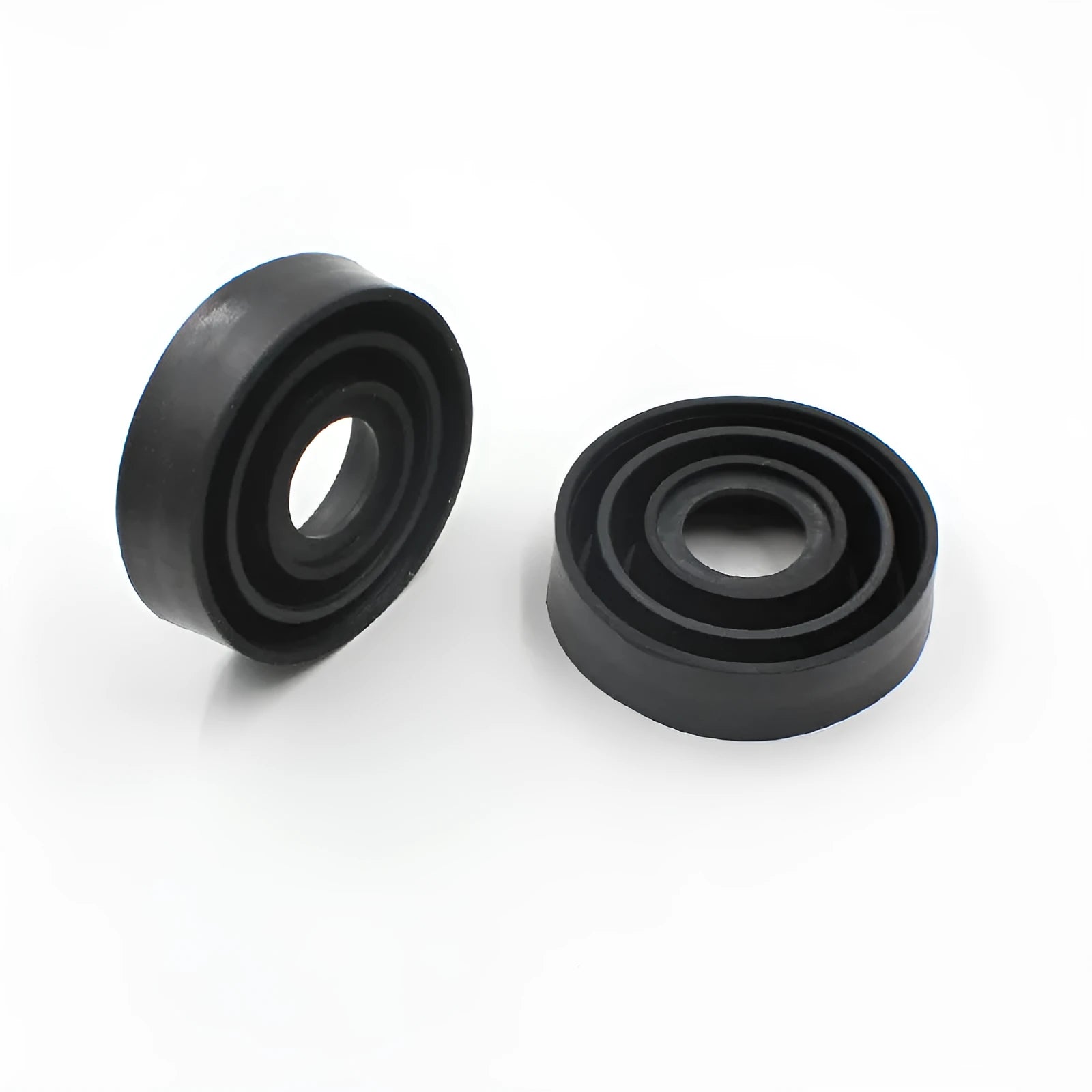 Silicone car headlight dust cover showing Type A closed and Type B open styles