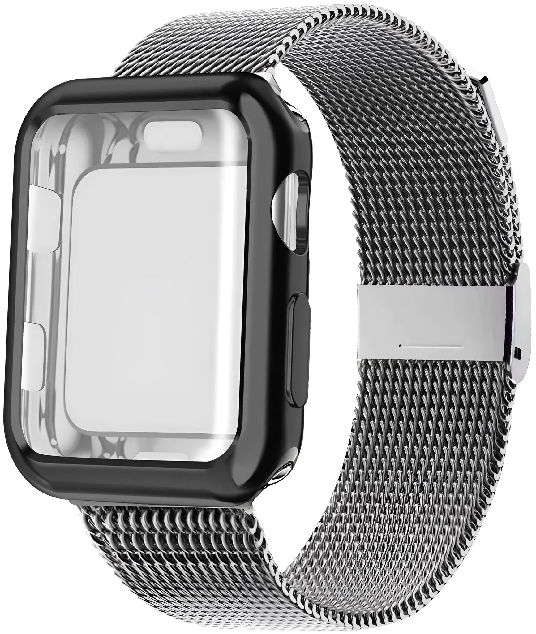 Magnetic Milanese loop metal band with TPU lining for Apple Watch in multiple colour options.